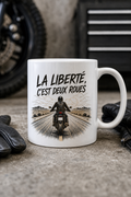 Mug Motard Liberté personnalisé – esprit de la route | Instant Mugs