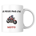 Mug moto – Je peux pas j’ai moto – Idée cadeau motard – Instant Mugs - Mug
