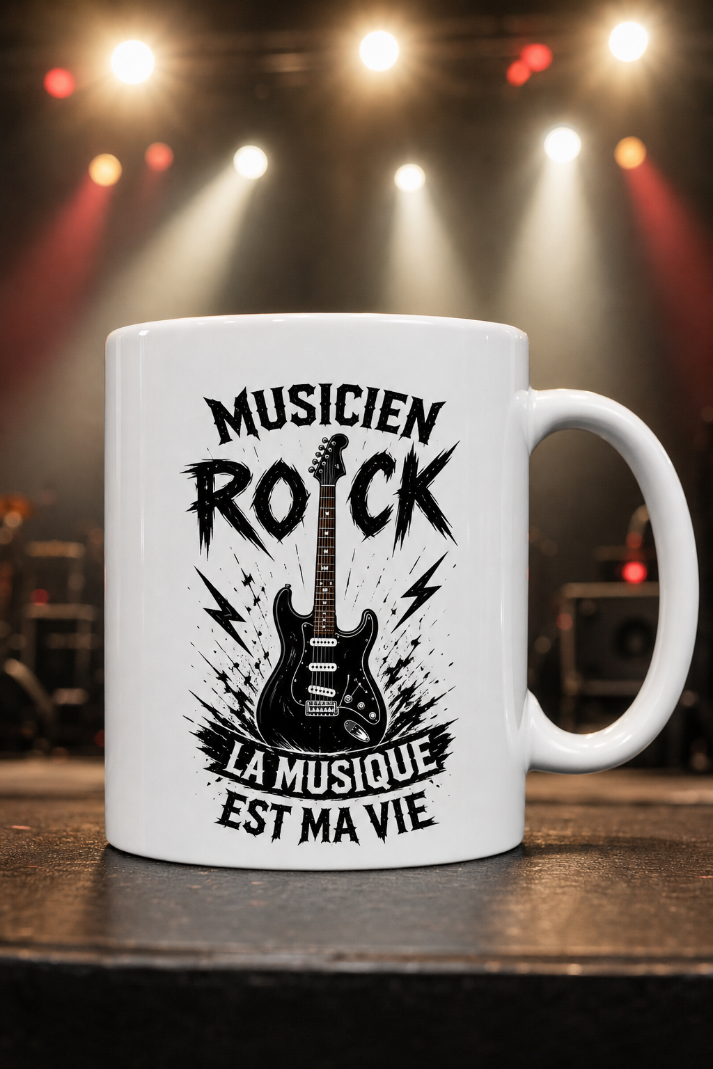 Mug Musicien Rock personnalisé – passion son électrique | Instant Mugs