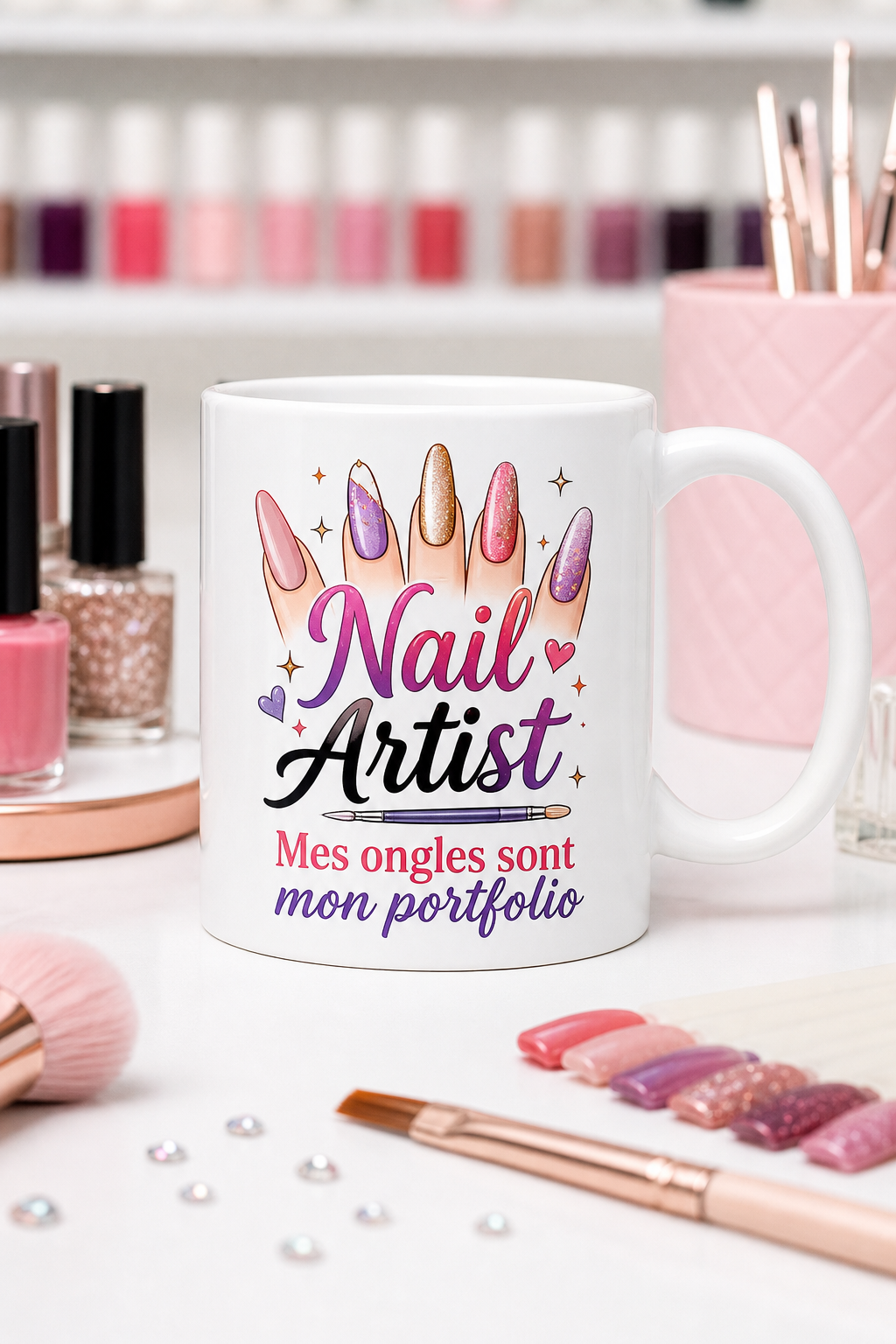Mug Nail Artist personnalisé – passion beauté des ongles | Instant Mugs