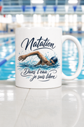Mug Natation personnalisé – liberté et eau | Instant Mugs