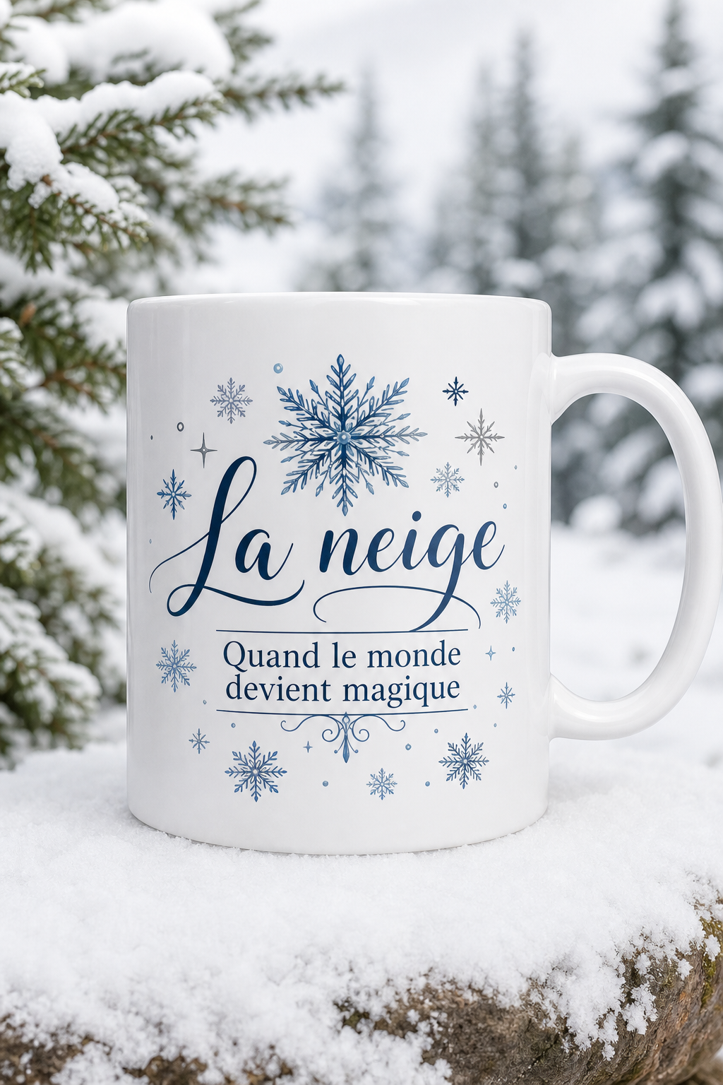 Mug Neige Magique personnalisé – instants féeriques | Instant Mugs