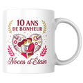 Mug Noces d'Étain — 10 ans de bonheur