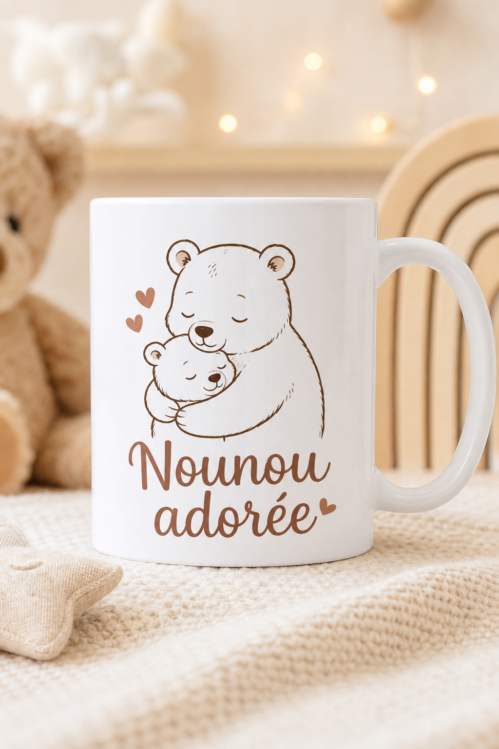 Mug Nounou Adorée personnalisé – hommage tendre | Instant Mugs