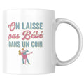Mug On laisse pas Bébé - Tasse rétro et humoristique - vue 1