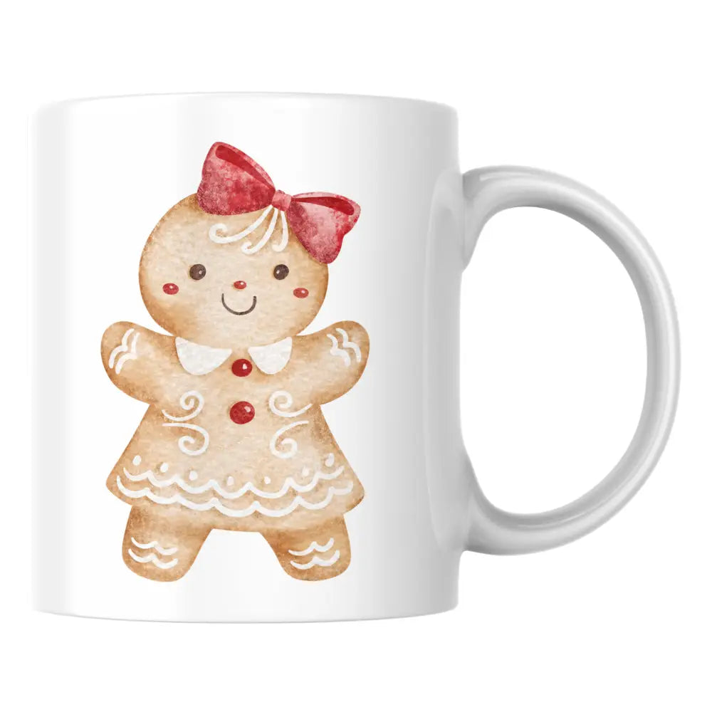 Mug céramique Noël — mug pain d’épice – tasse céramique motif biscuit gingem tasse festive artisanale Made in France