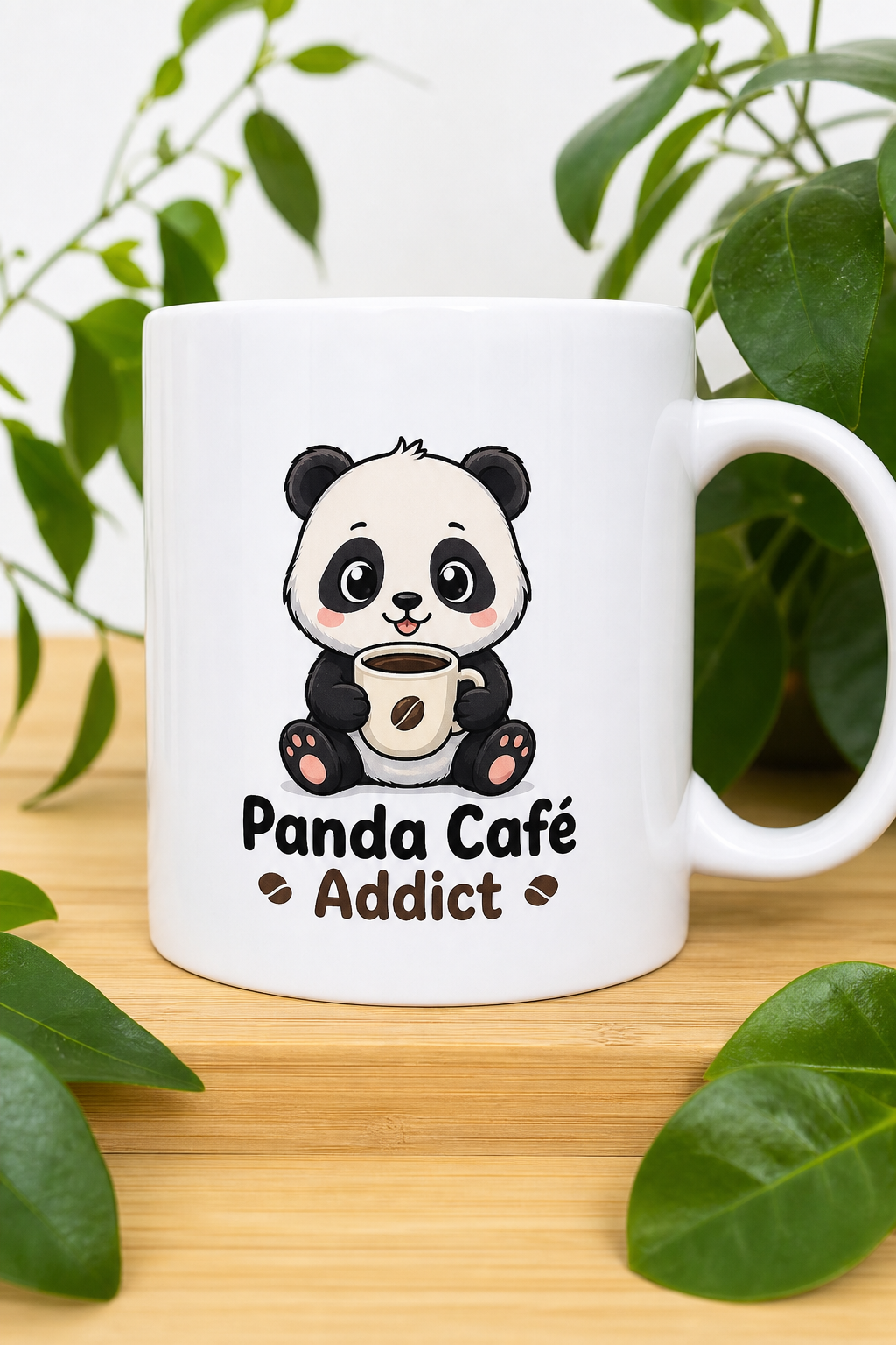 Mug Panda Café personnalisé – douceur matinale | Instant Mugs