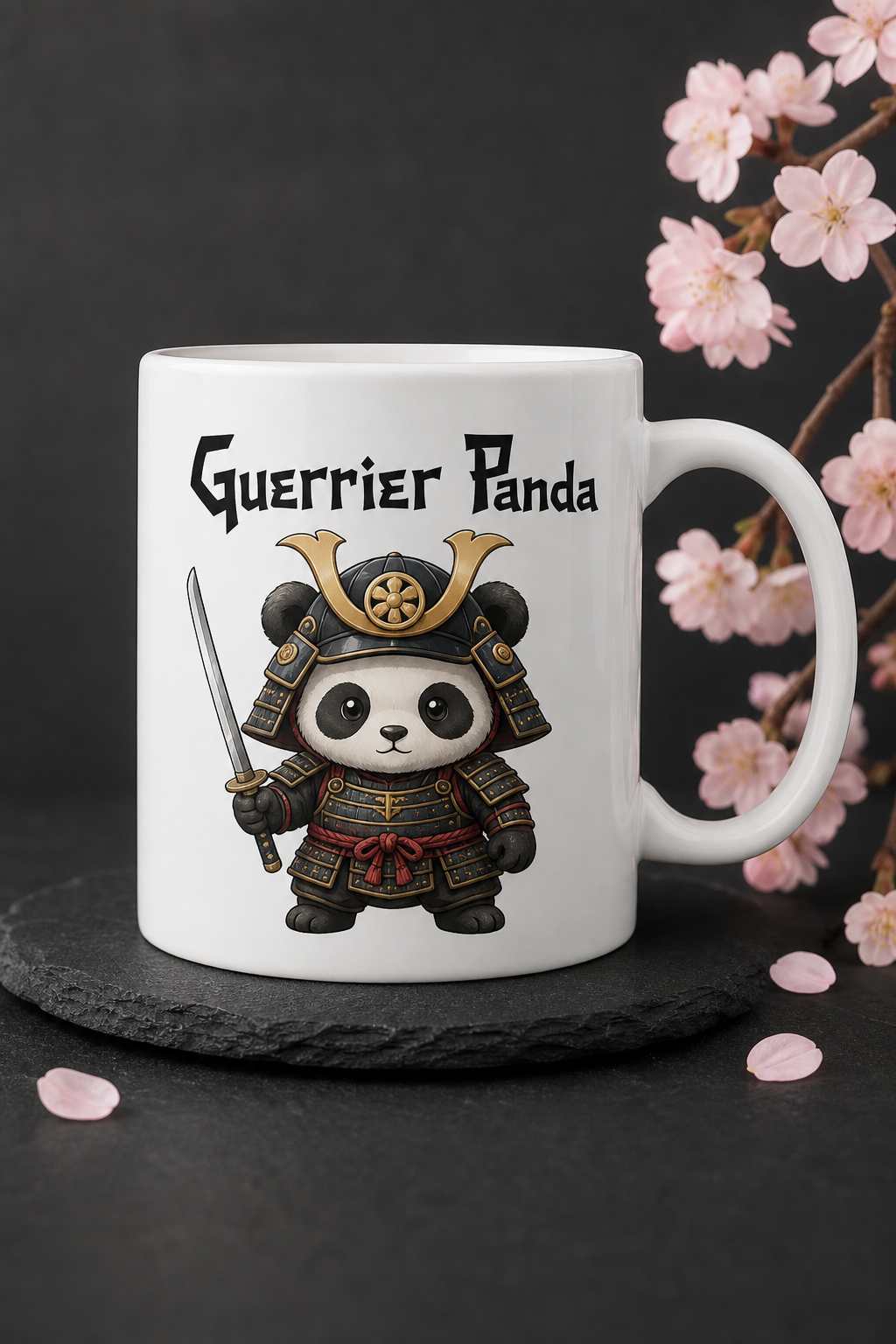 Mug Panda Guerrier personnalisé – esprit courageux | Instant Mugs