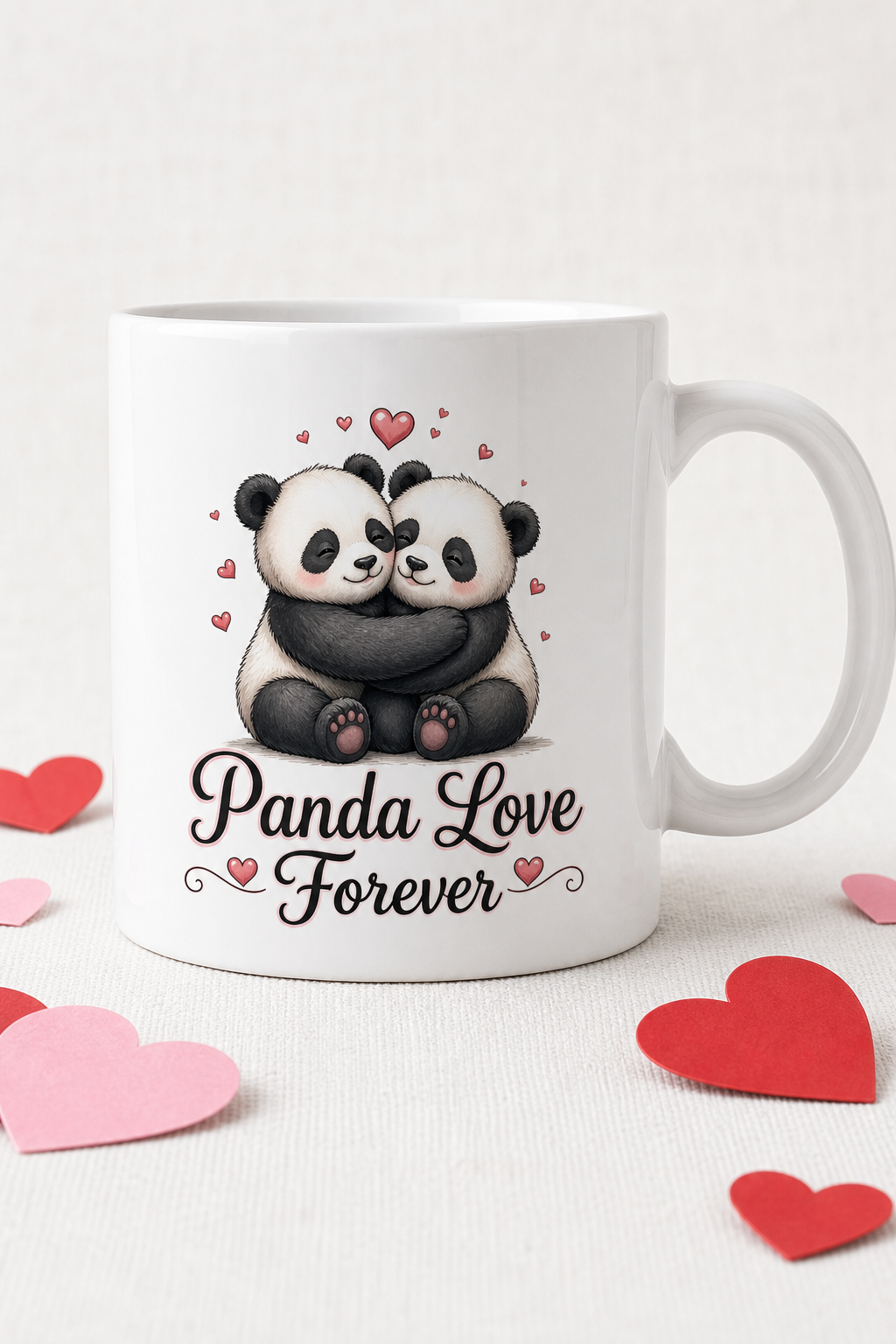Mug Panda Love personnalisé – tendresse attendrissante | Instant Mugs