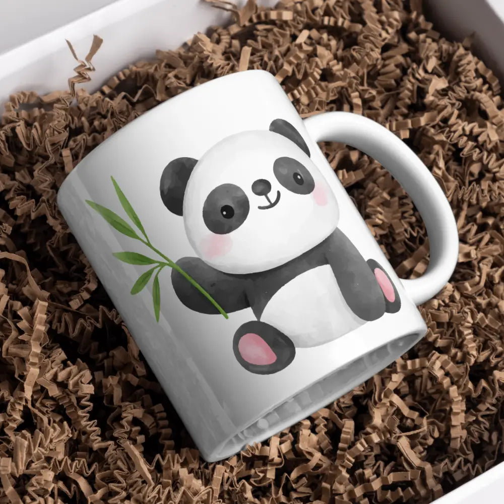 Tasse panda vue de face — mug illustré pour amoureux des animaux céramique nord de France