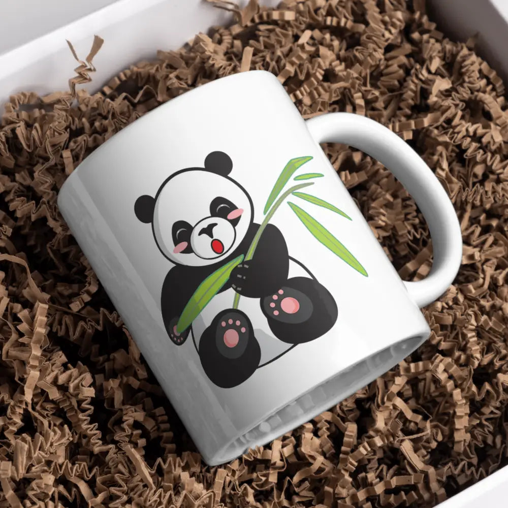 Mug panda – tasse panda mignon avec bambou – Instant Mugs - Mug