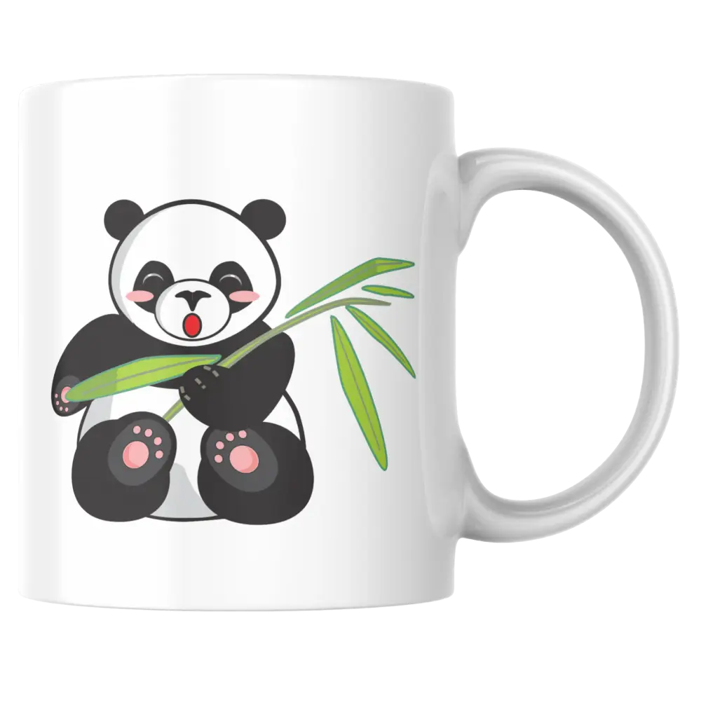 Mug panda – tasse panda mignon avec bambou – Instant Mugs - Mug