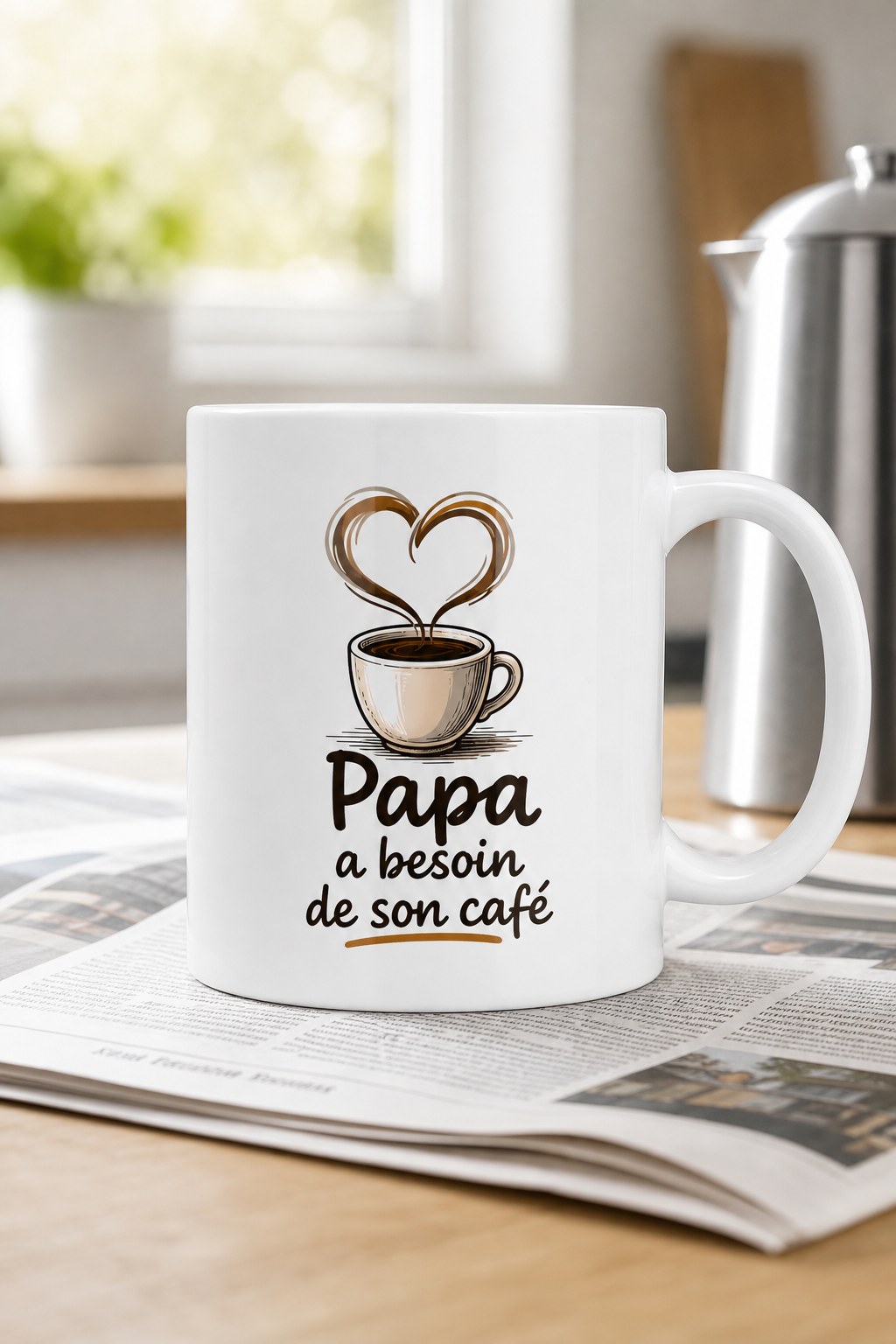 Mug Papa au Café personnalisé – moments chaleureux partagés | Instant Mugs