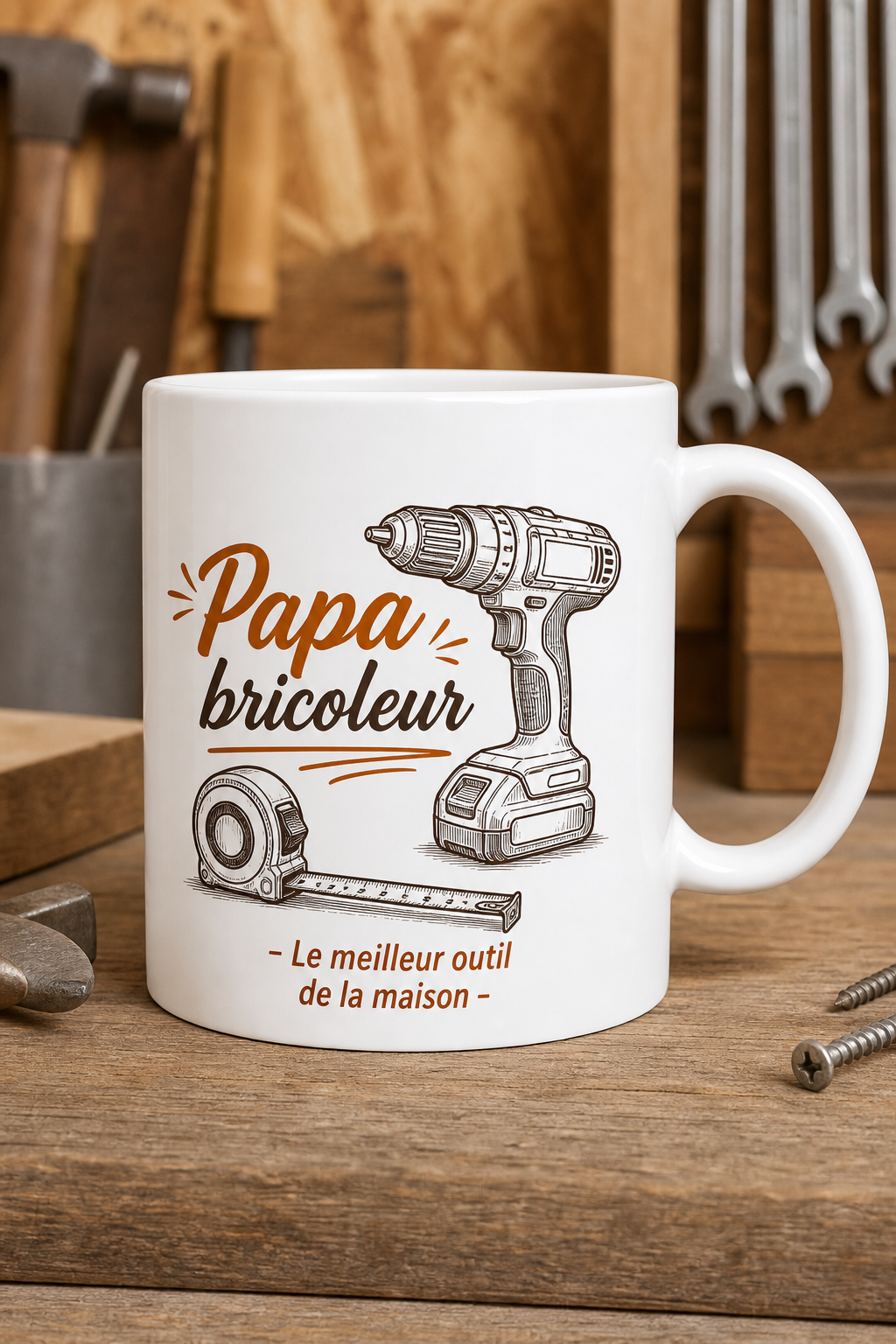 Mug Papa Bricoleur personnalisé – célébration d'un talent précieux | Instant Mugs