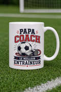 Mug Papa Football — L émotion du terrain à chaque pause café