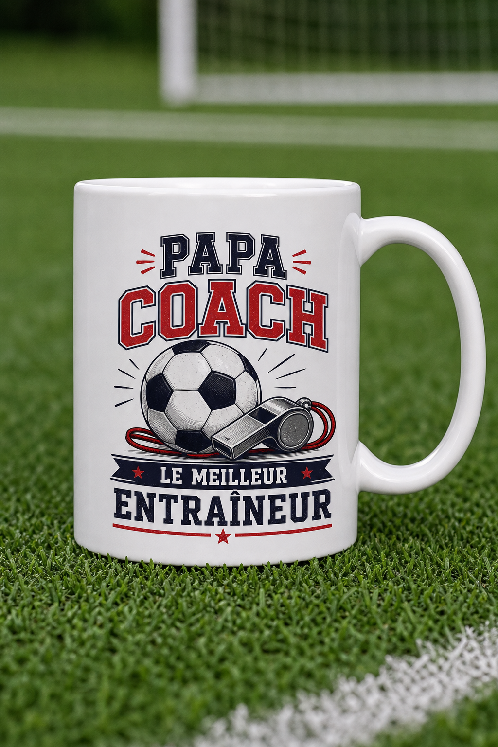 Mug Papa Football personnalisé – émotion du terrain | Instant Mugs