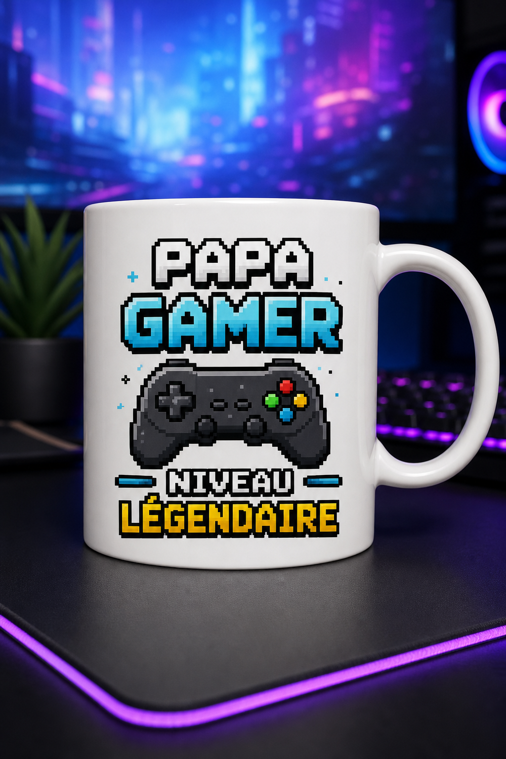 Mug Papa Gamer personnalisé – héros du joystick familial | Instant Mugs