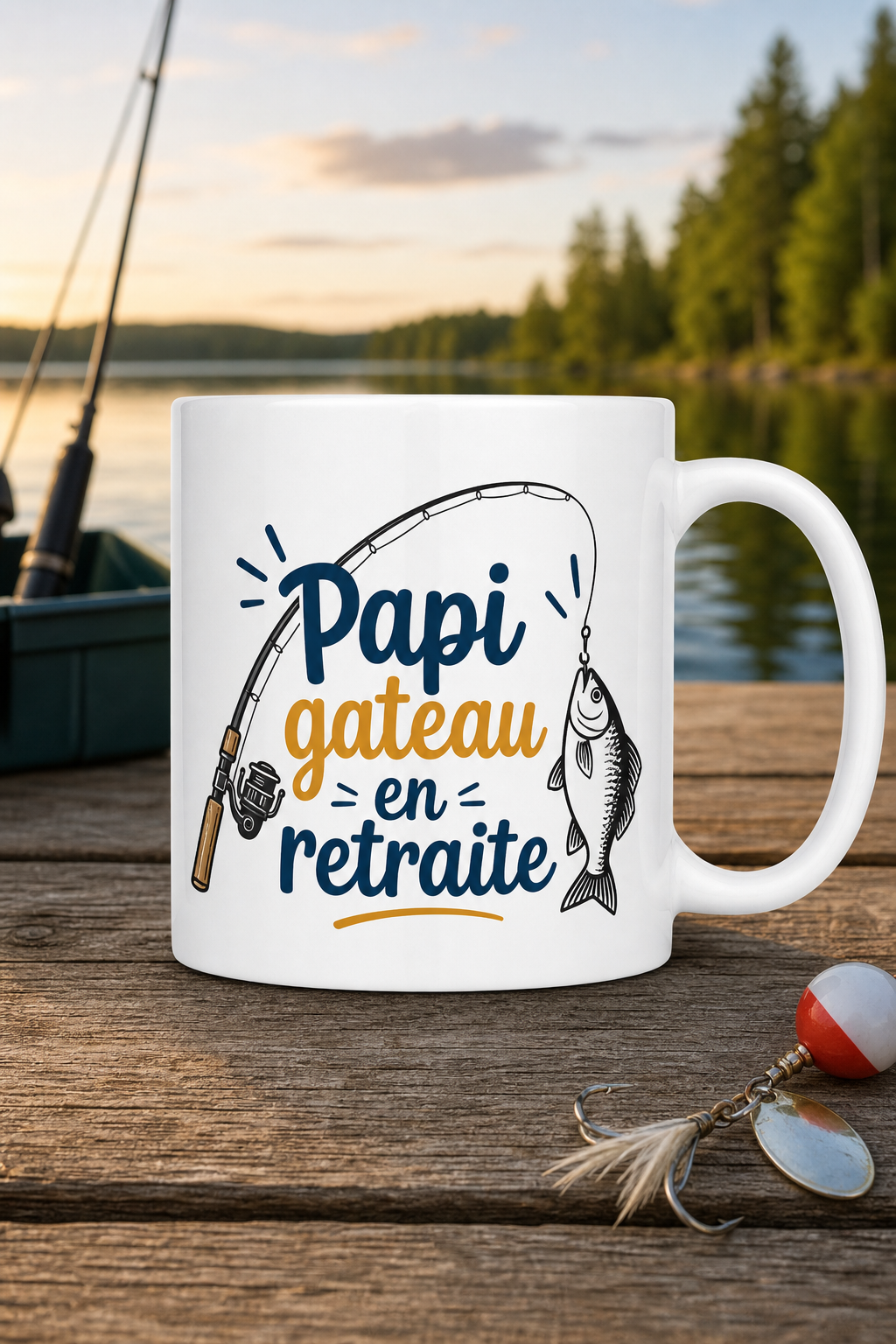 Mug Papi Gâteau personnalisé – tendresse d'une retraite méritée | Instant Mugs