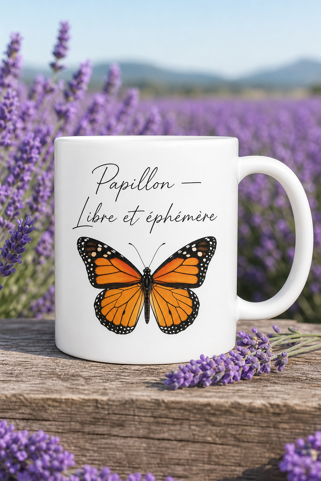 Mug Papillon Liberté personnalisé – délicatesse et sérénité | Instant Mugs