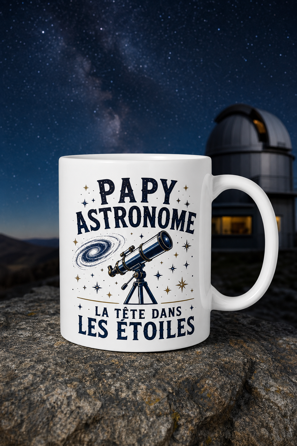 Mug Papy Astronome personnalisé – hommage céleste | Instant Mugs
