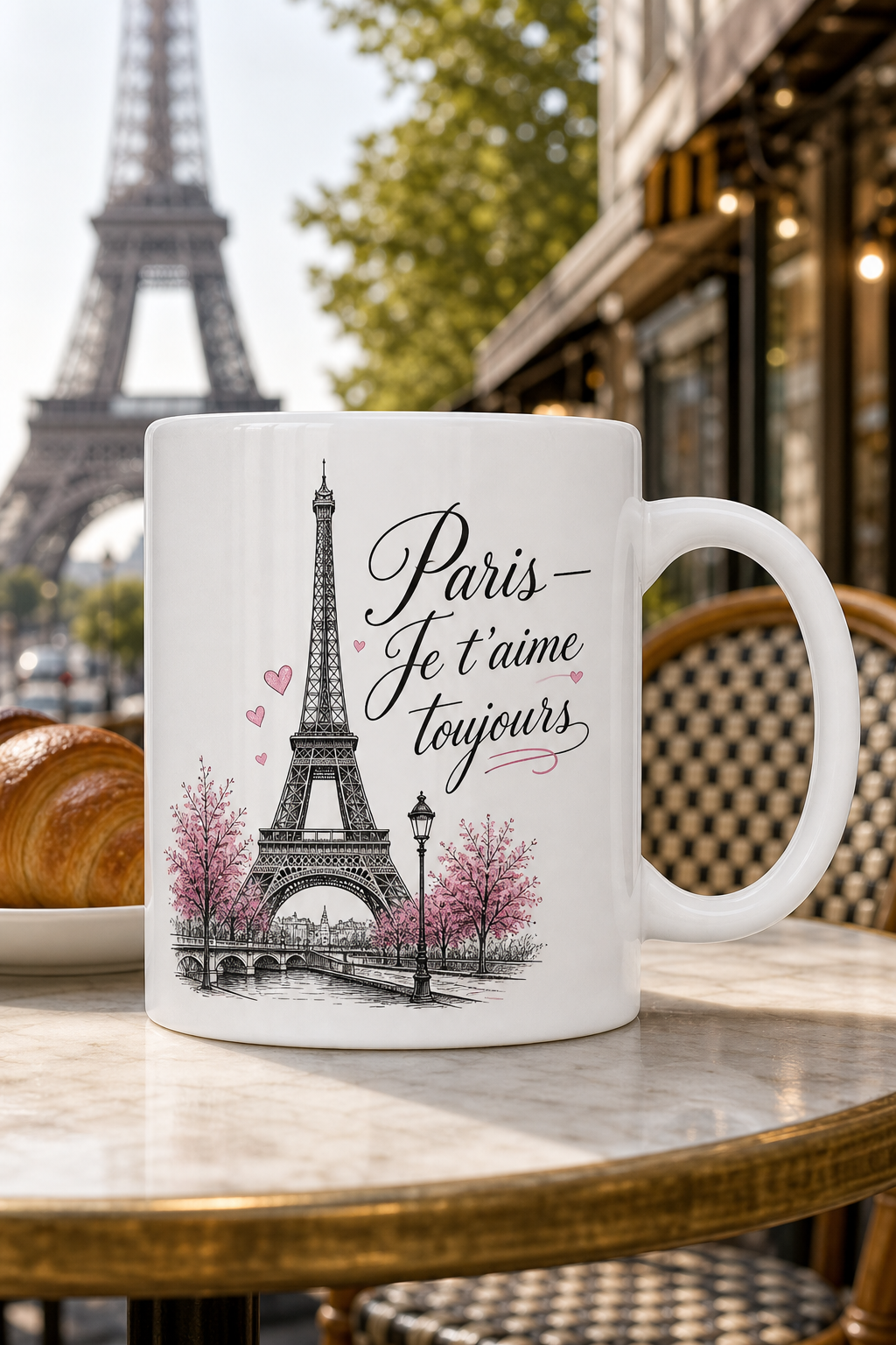 Mug Paris Je t'aime personnalisé – déclaration d'amour | Instant Mugs