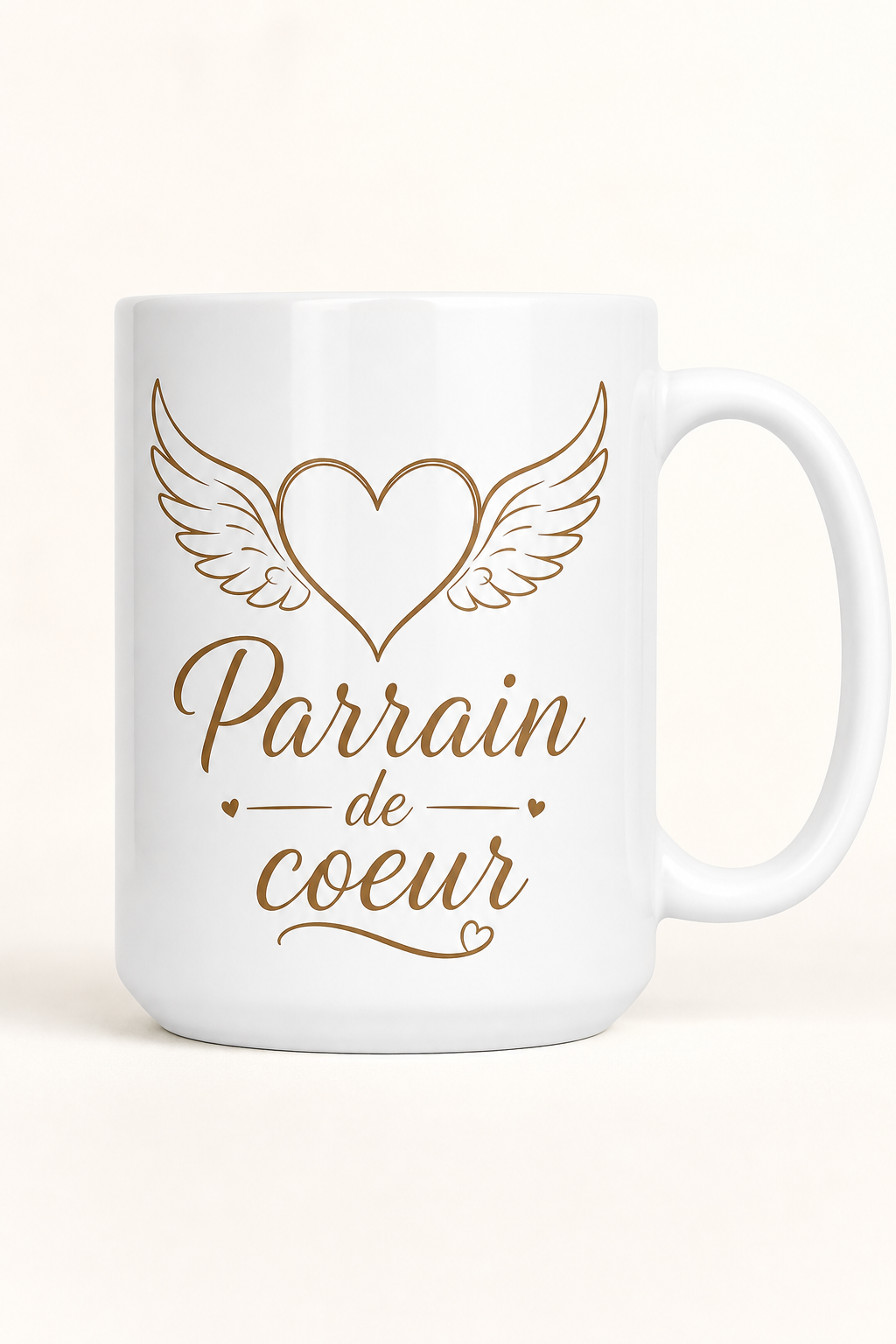 Mug Parrain de Coeur personnalisé – lien unique et sincère | Instant Mugs