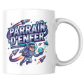 Mug Parrain d'enfer — Tasse cadeau spatiale - vue 1