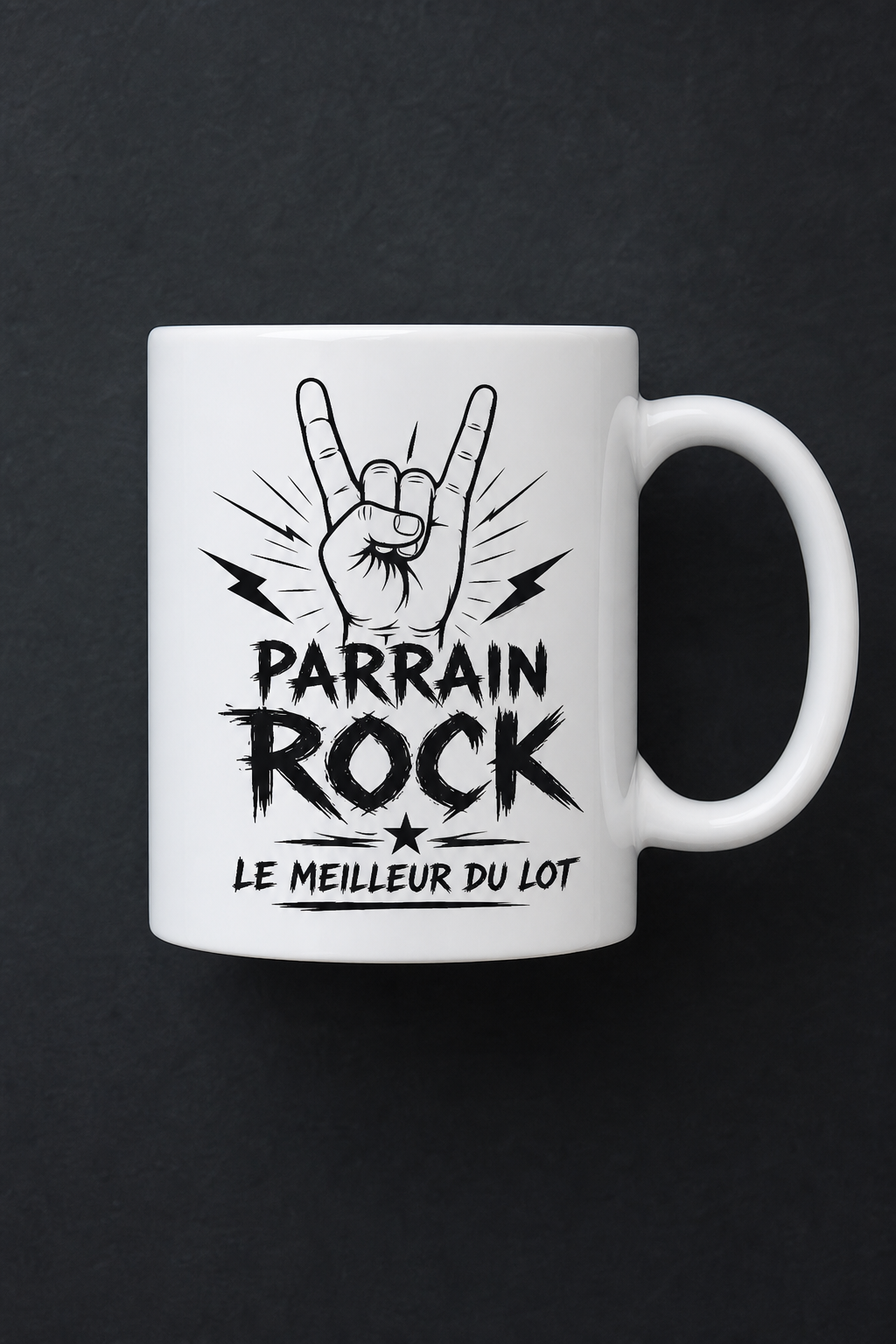 Mug Parrain Rock personnalisé – style et affection authentique | Instant Mugs
