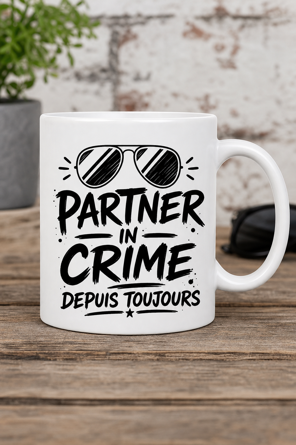 Mug Partner in Crime personnalisé – complice pour chaque moment | Instant Mugs