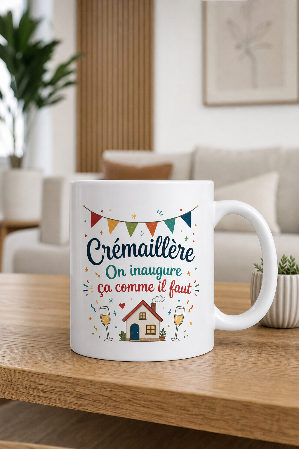 Mug Pendaison de Crémaillère personnalisé – nouvelle étape | Instant Mugs