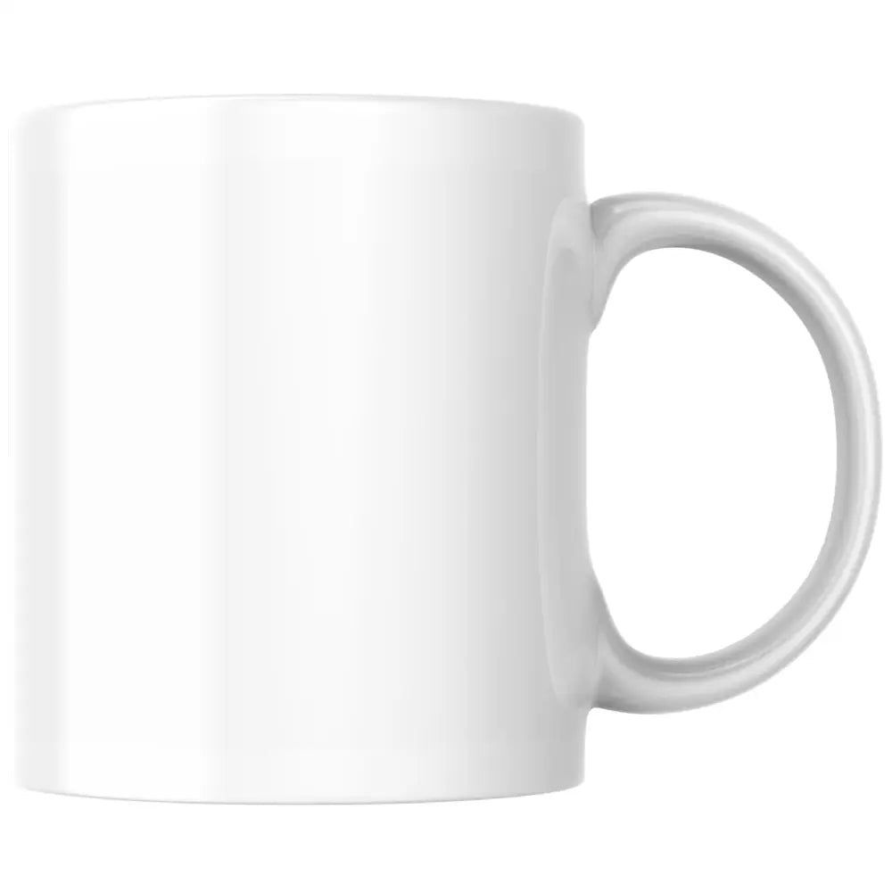 Tasse personnalisée vue de face — mug céramique 330 ml avec photo et texte personnalisés, fabrication Nord de France