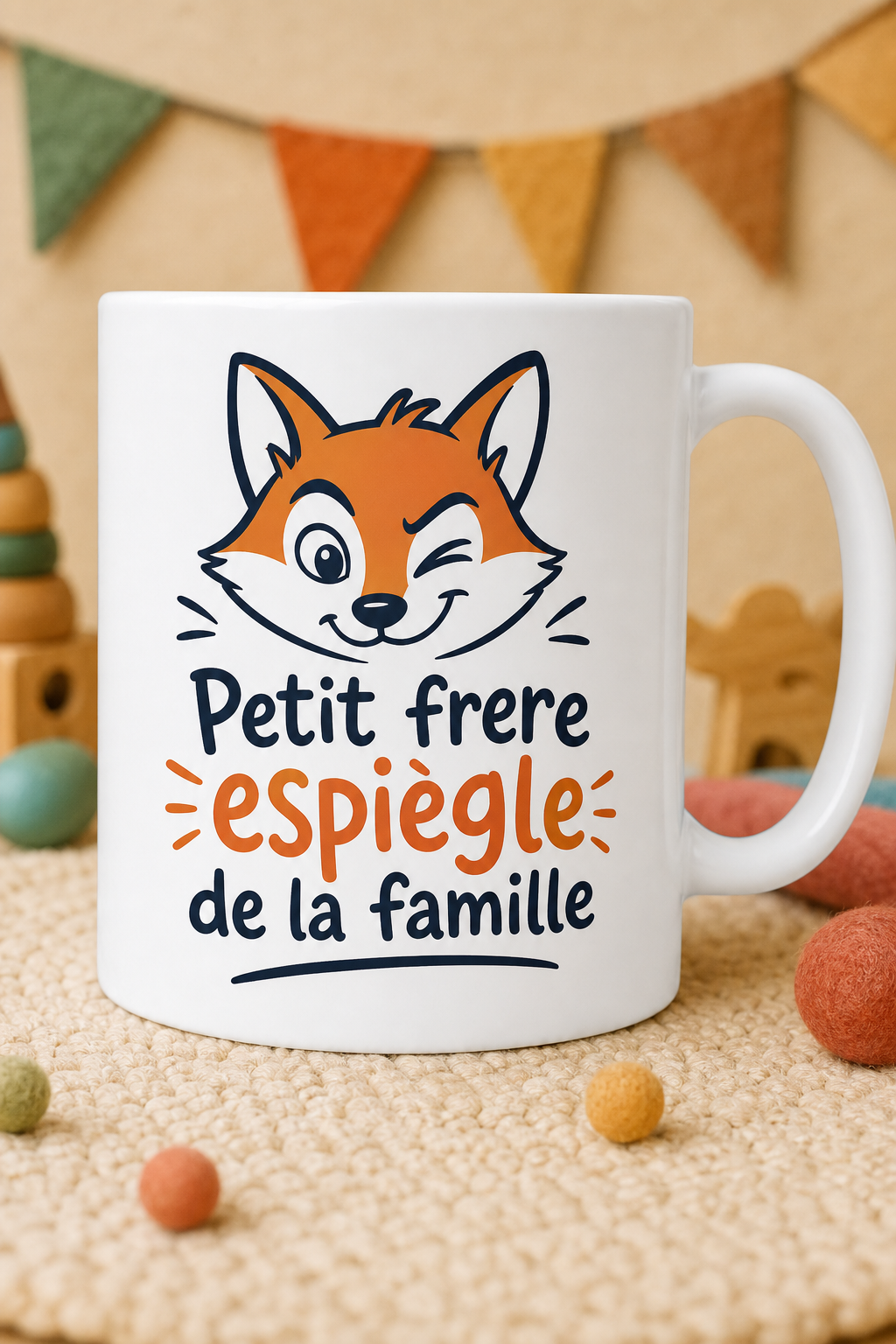 Mug Petit Frère Espiègle personnalisé – clin d'œil malicieux | Instant Mugs