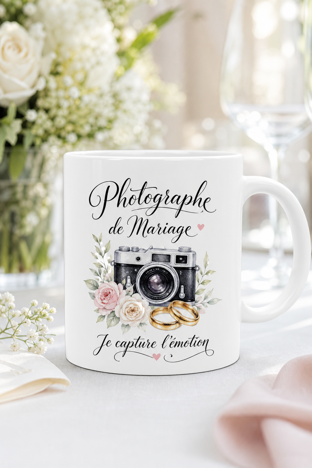 Mug Photographe Mariage personnalisé – instants magiques | Instant Mugs