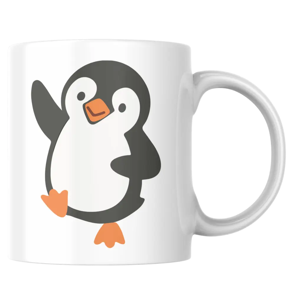 Mug pingouin – tasse en céramique mignonne et personnalisable – Instant Mugs - Mug