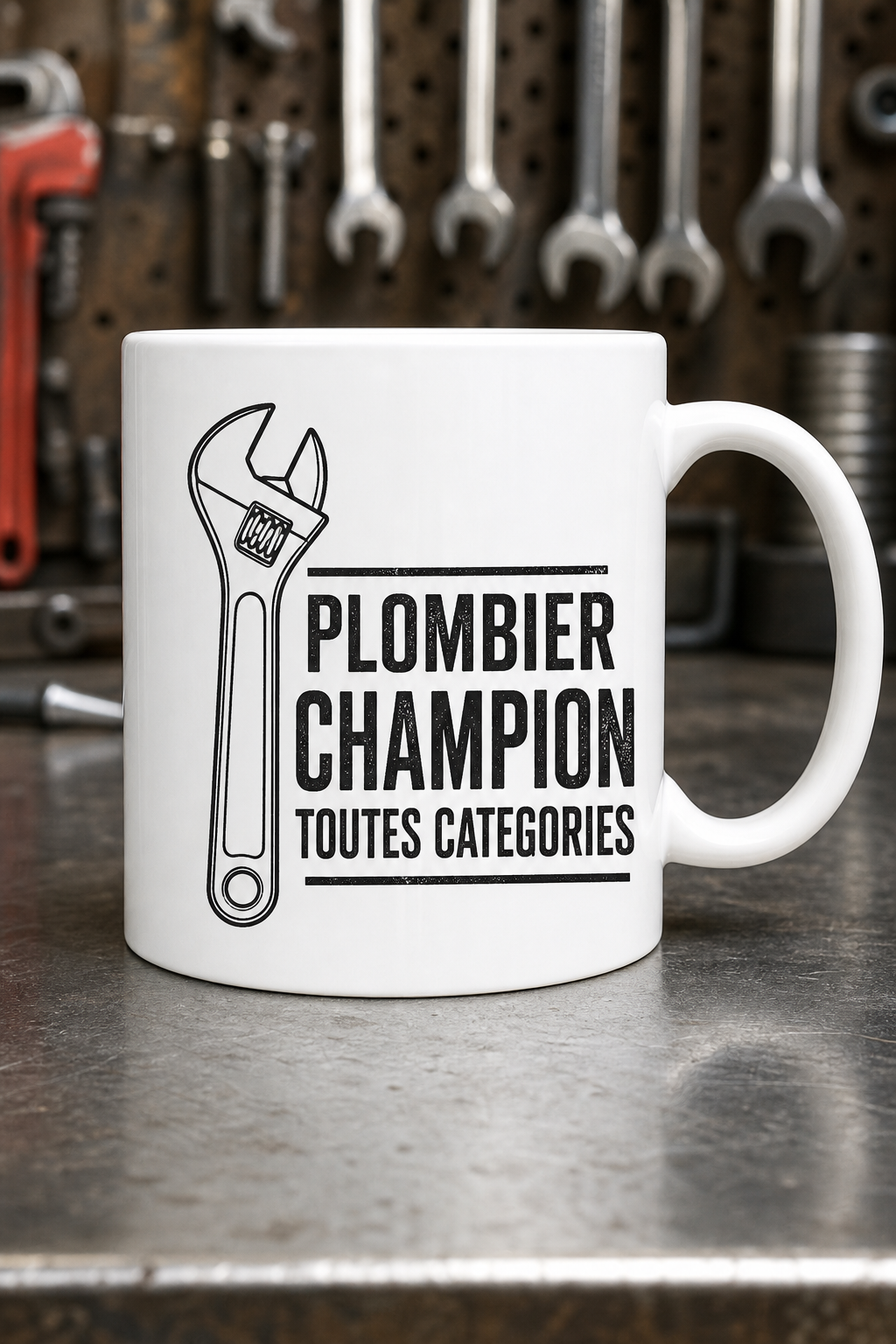 Mug Plombier Champion personnalisé – hommage aux experts | Instant Mugs