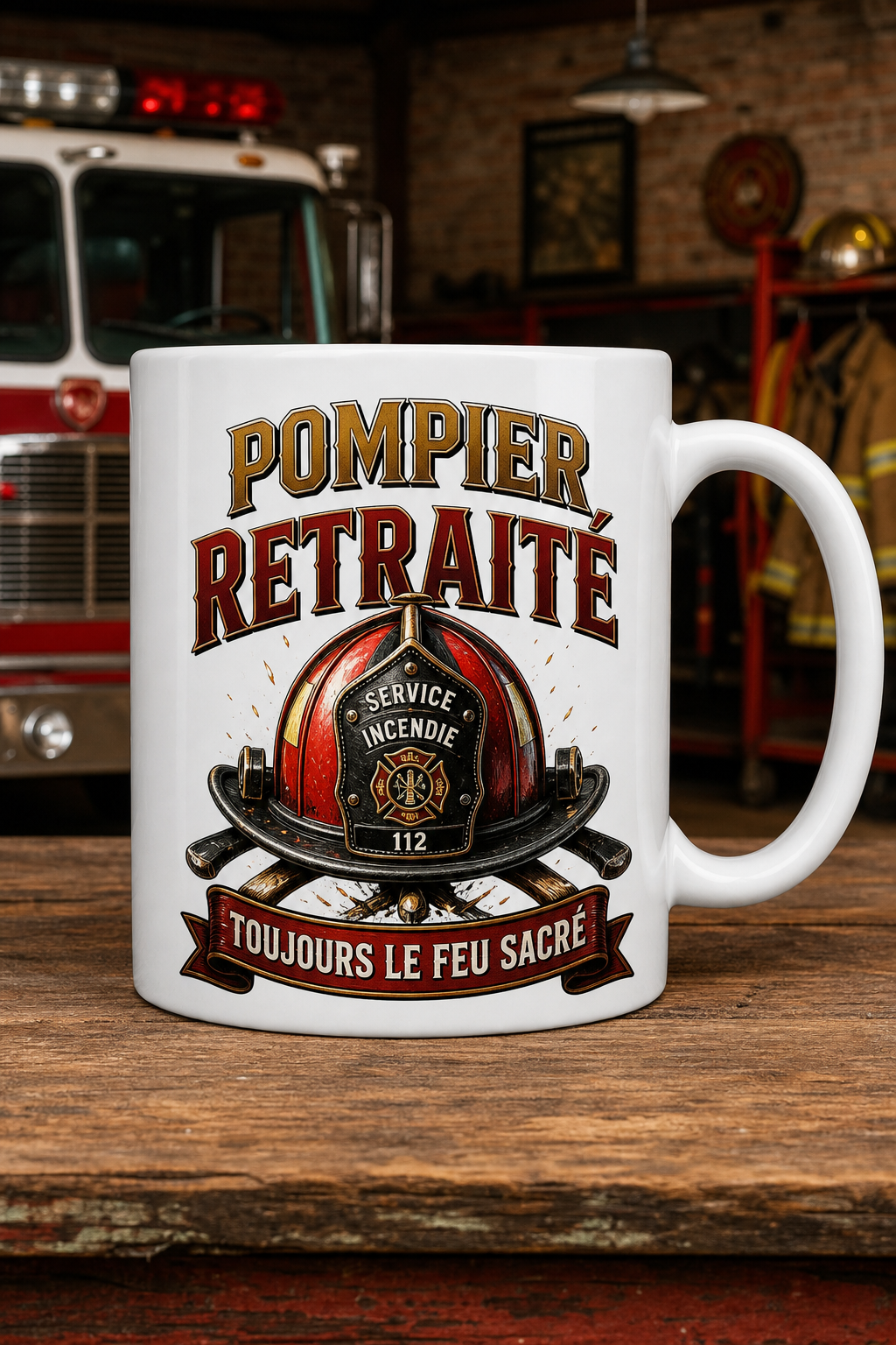 Mug Pompier Retraité personnalisé – hommage sapeur-pompier | Instant Mugs