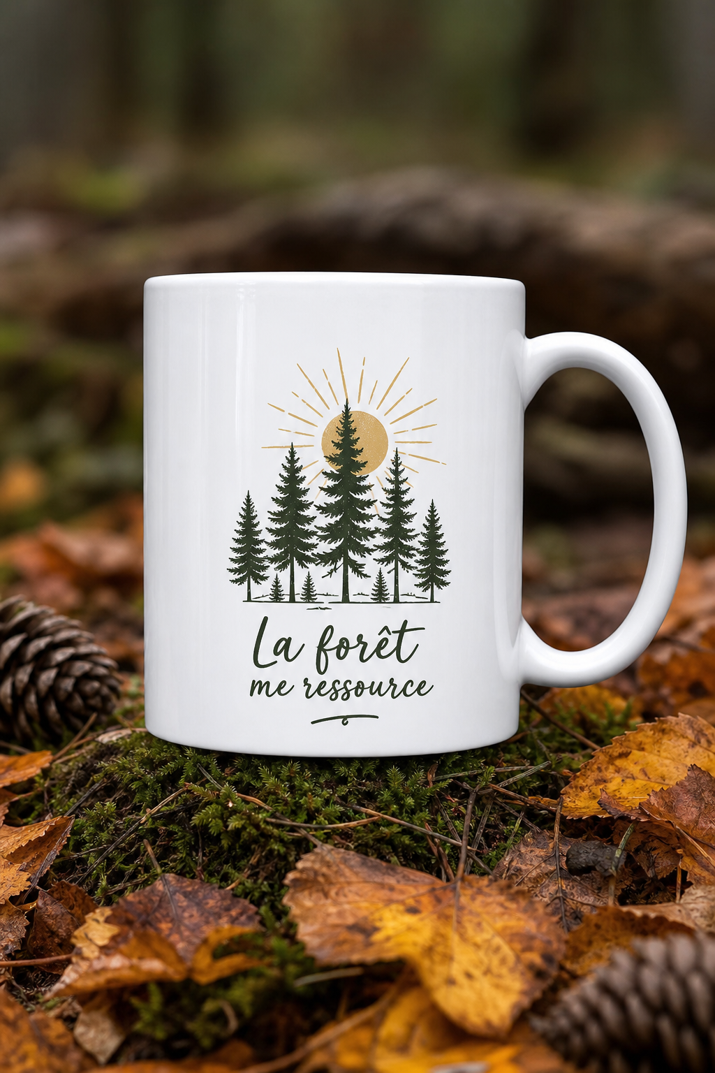 Mug Randonneur Forêt personnalisé – sérénité et aventure | Instant Mugs