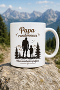 Mug Randonneur Papa — Le compagnon chaleureux des aventures en famille