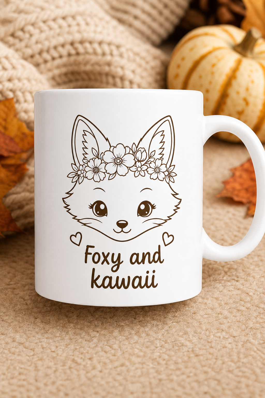 Mug Renard Kawaii personnalisé – douceur et malice au quotidien | Instant Mugs