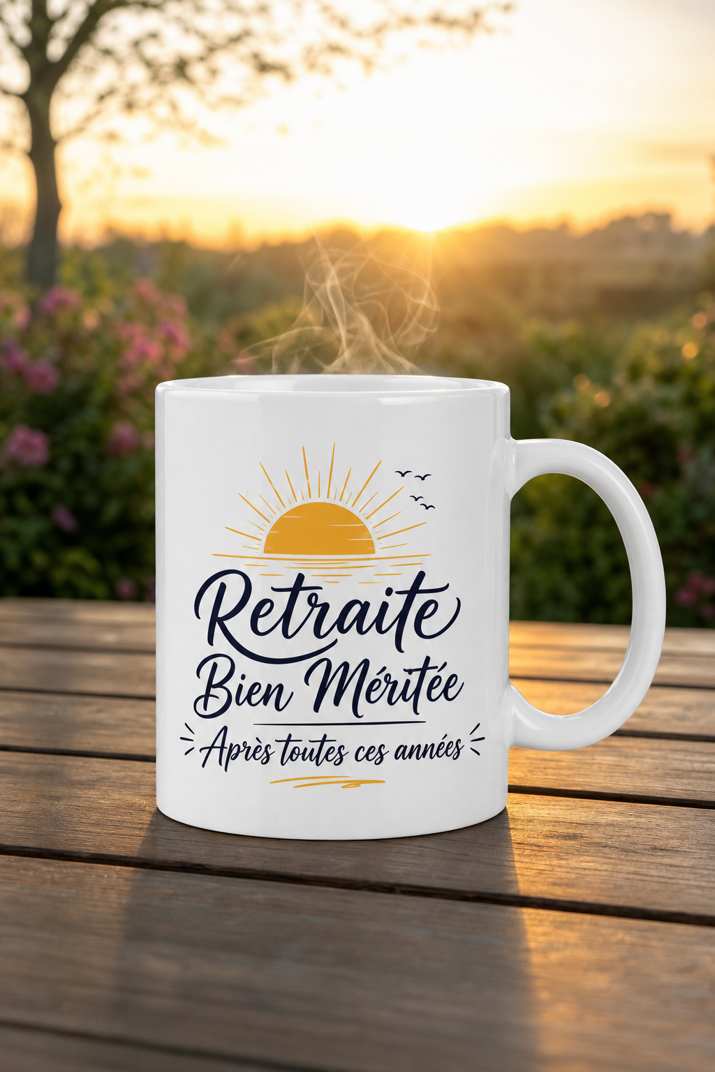 Mug Retraite Bien Méritée personnalisé – départ en retraite | Instant Mugs