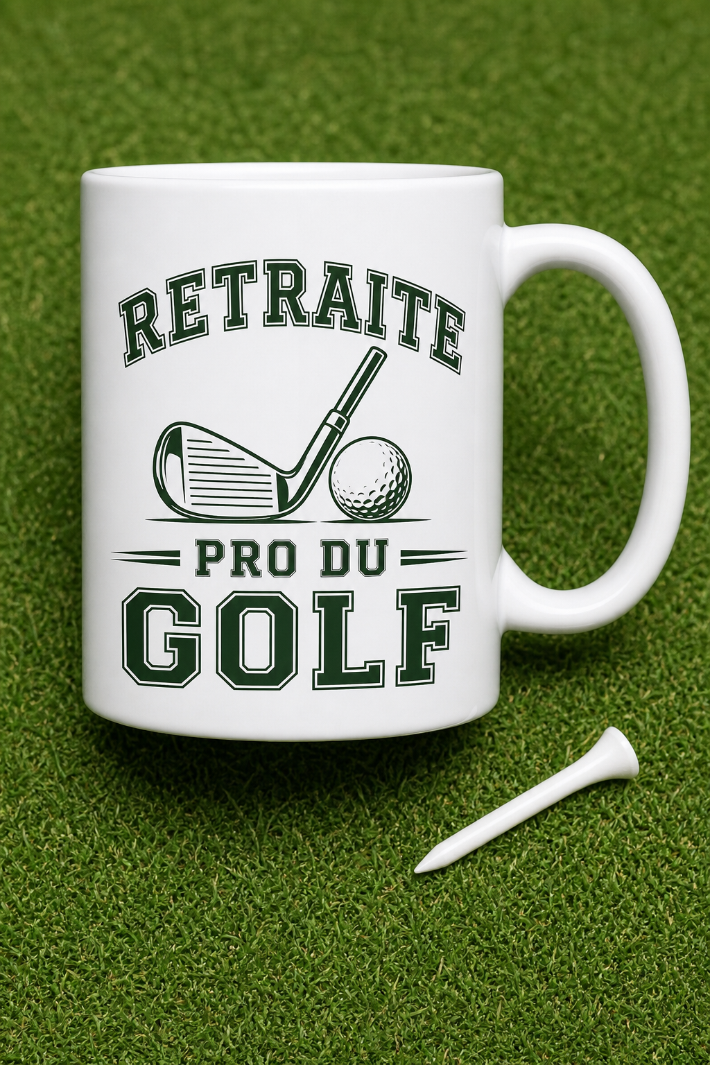 Mug Retraite Golf personnalisé – passion et liberté retrouvée | Instant Mugs