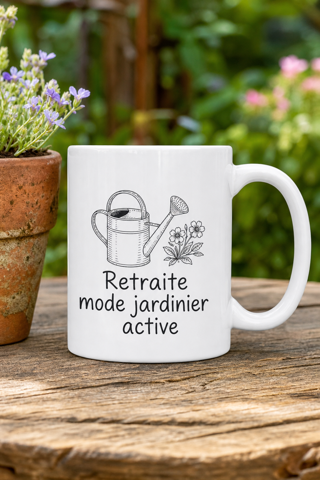 Mug Retraite Jardin personnalisé – douceur d'une nouvelle étape | Instant Mugs