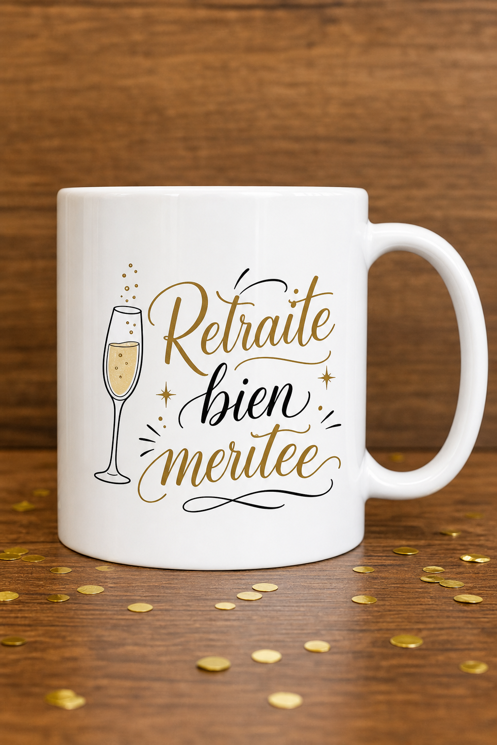 Mug Retraite Méritée personnalisé – nouvelle liberté bien méritée | Instant Mugs