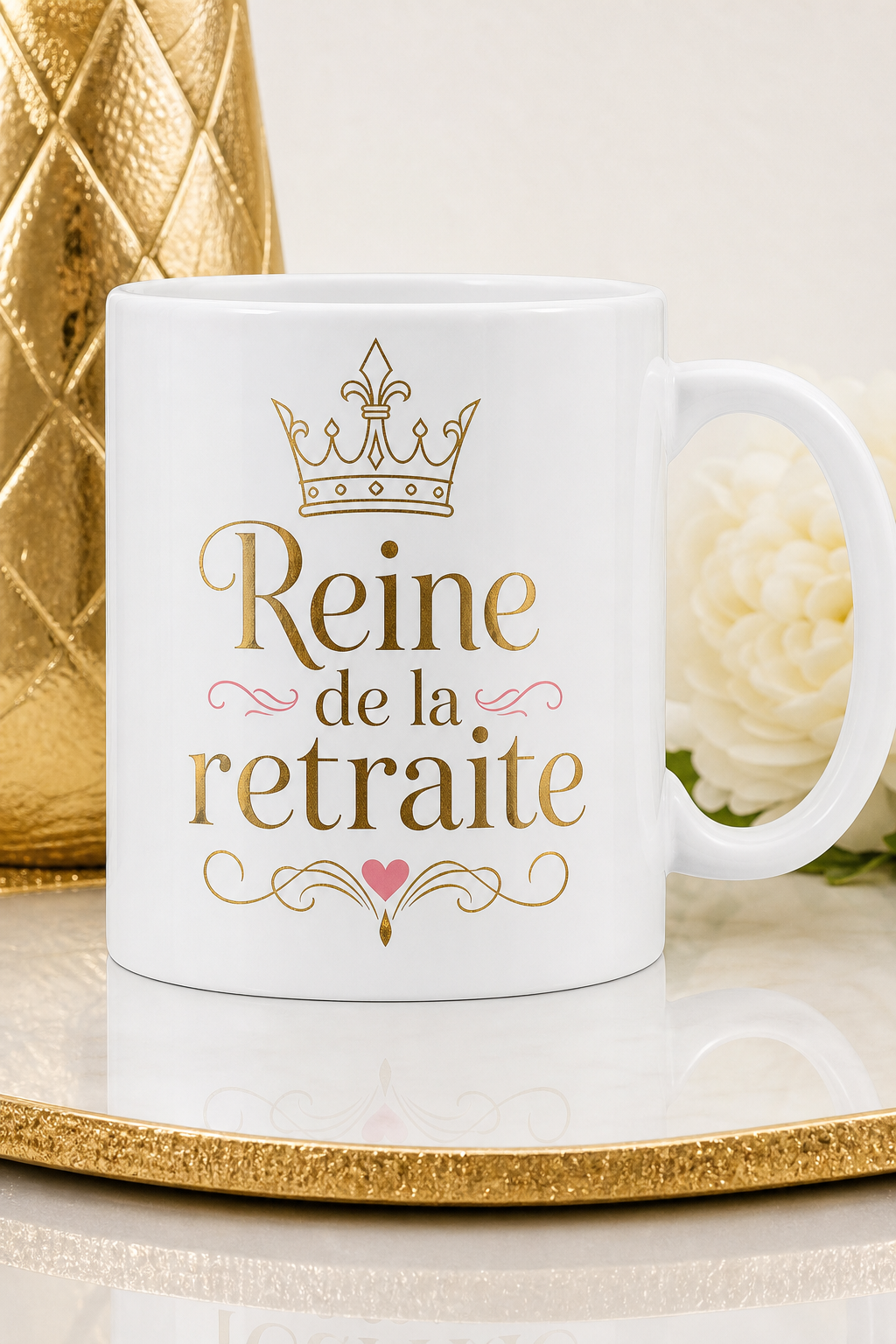 Mug Retraite Reine personnalisé – célébration d'une ère royale | Instant Mugs