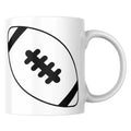 Mug céramique rugby illustré — tasse cadeau sportif artisanal Made in France 330 ml