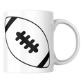 Mug rugby – tasse céramique ballon noir et blanc – Instant Mugs - Mug