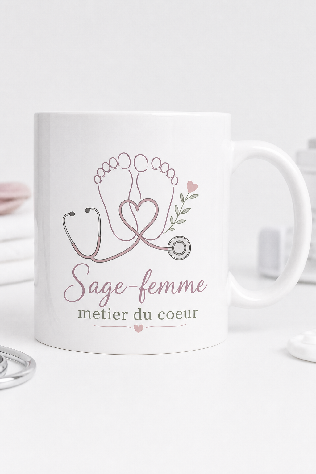 Mug Sage-Femme personnalisé – professionnelles bienveillantes | Instant Mugs