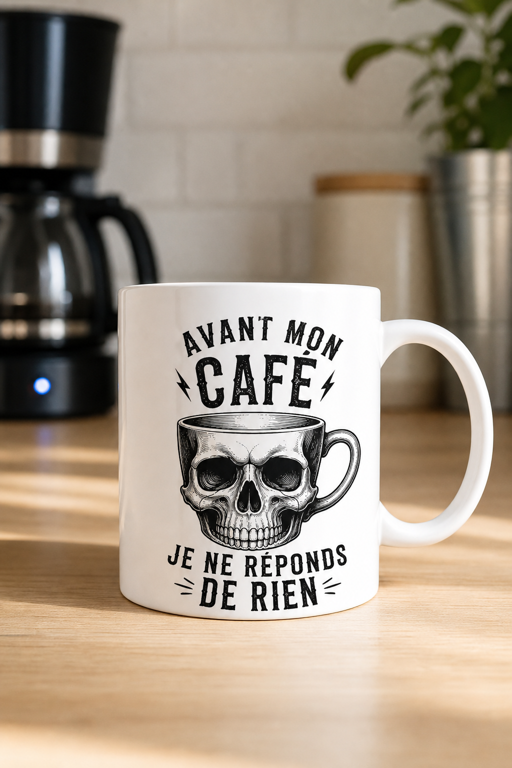 Mug Sans Café Sans Vie personnalisé – humour matinal | Instant Mugs