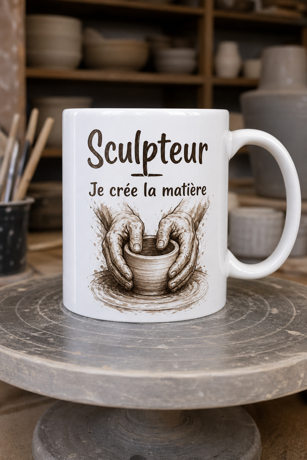 Mug Sculpteur personnalisé – mains créatrices | Instant Mugs