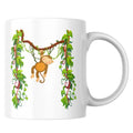 Mug céramique singe illustré — tasse kawaii mignonne artisanale Made in France 330 ml